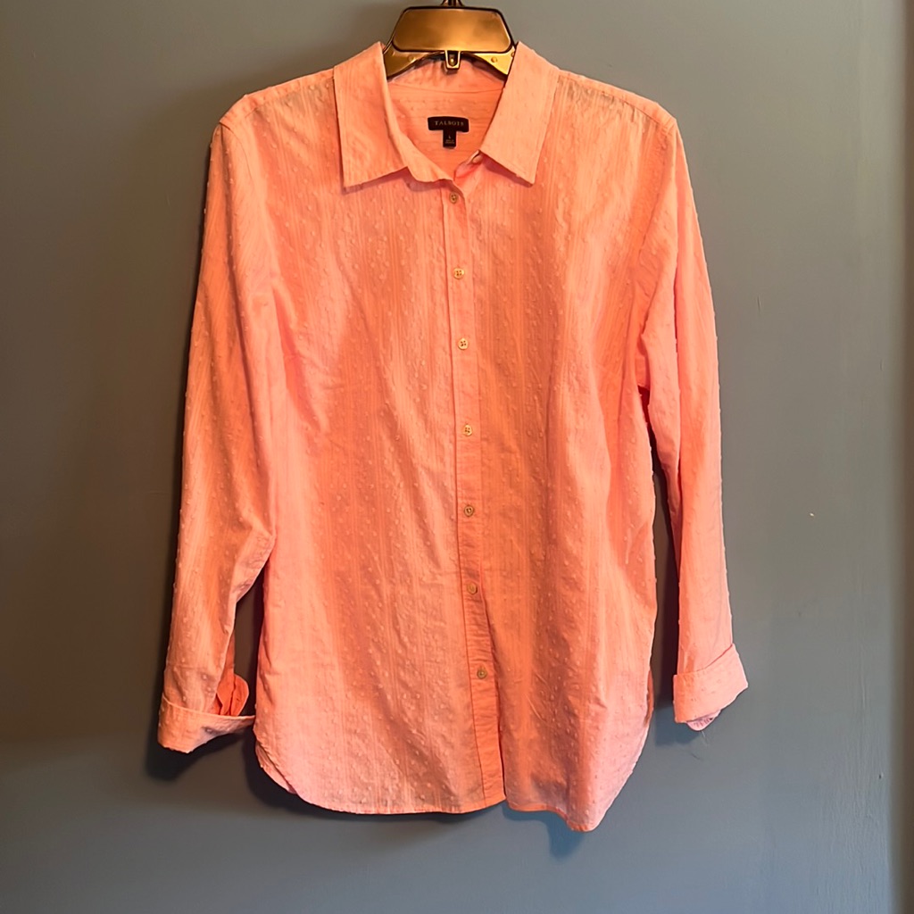 Talbots Pink Button Down Top
